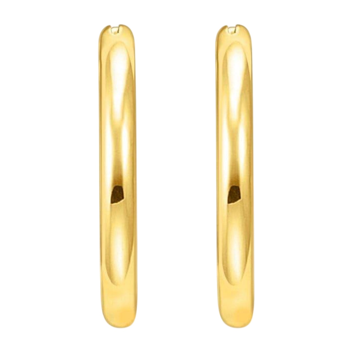 Gold - Front - Thomas Sabo Womens-Ladies Polished Hoop Earrings