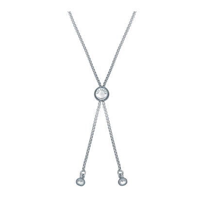Silver-Crystal - Back - Ted Baker Womens-Ladies Metal Crystal Bow Bracelet
