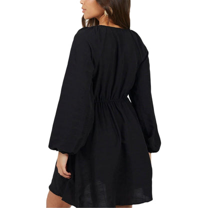 Black - Back - Brave Soul Womens-Ladies A-line Mini Dress