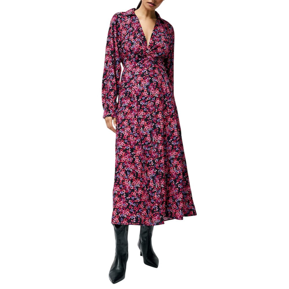 Black-Pink - Lifestyle - French Connection Womens-Ladies A-line Midi Dress