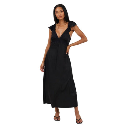 Black - Lifestyle - Brave Soul Womens-Ladies Regular Maxi Dress
