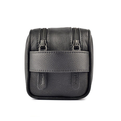 Black Print - Lifestyle - Firetrap Leather Travel Wash Bag