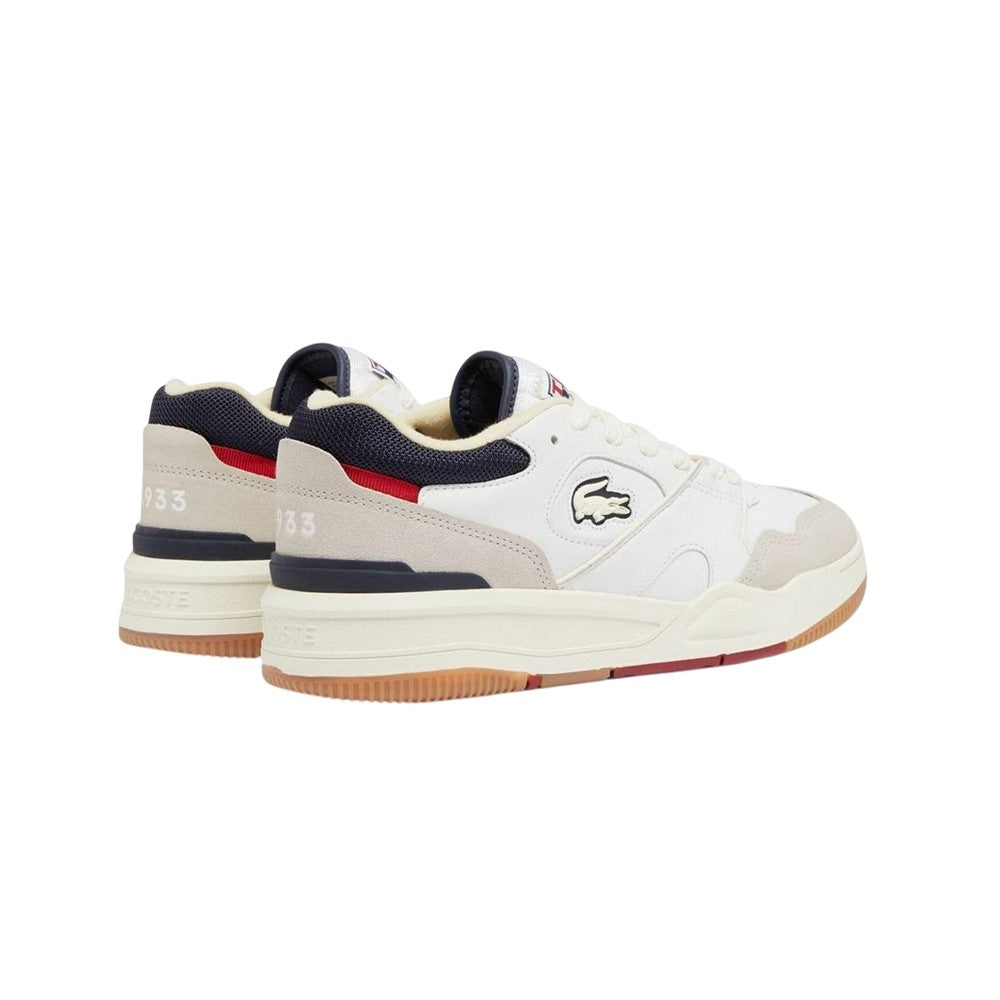 Off White - Back - Lacoste Mens Lineshot Leather Ortholite Trainers