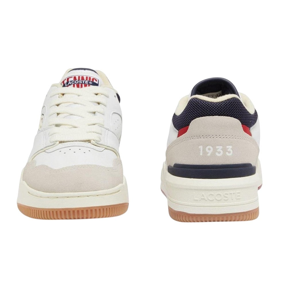 Off White - Pack Shot - Lacoste Mens Lineshot Leather Ortholite Trainers