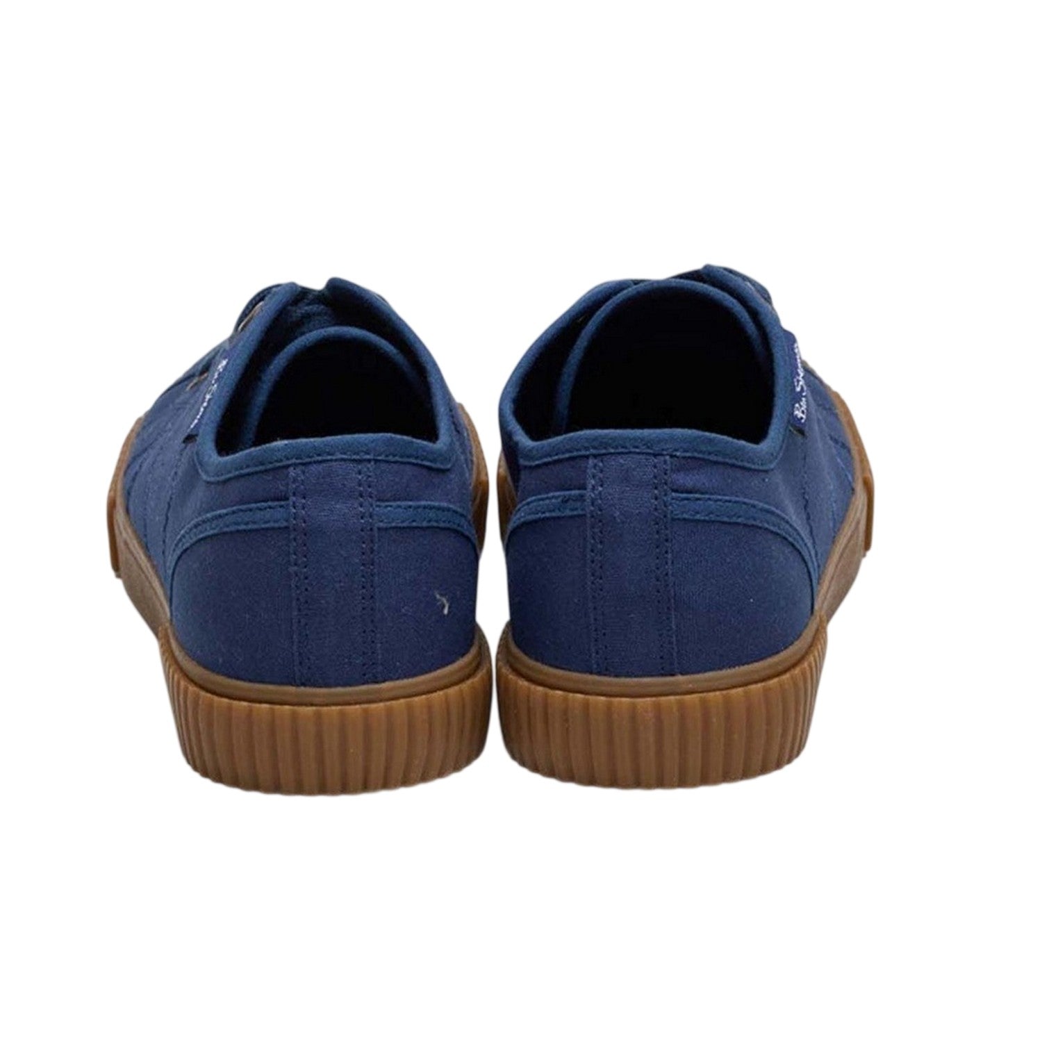 Navy - Back - Ben Sherman Mens Canvas Trainers