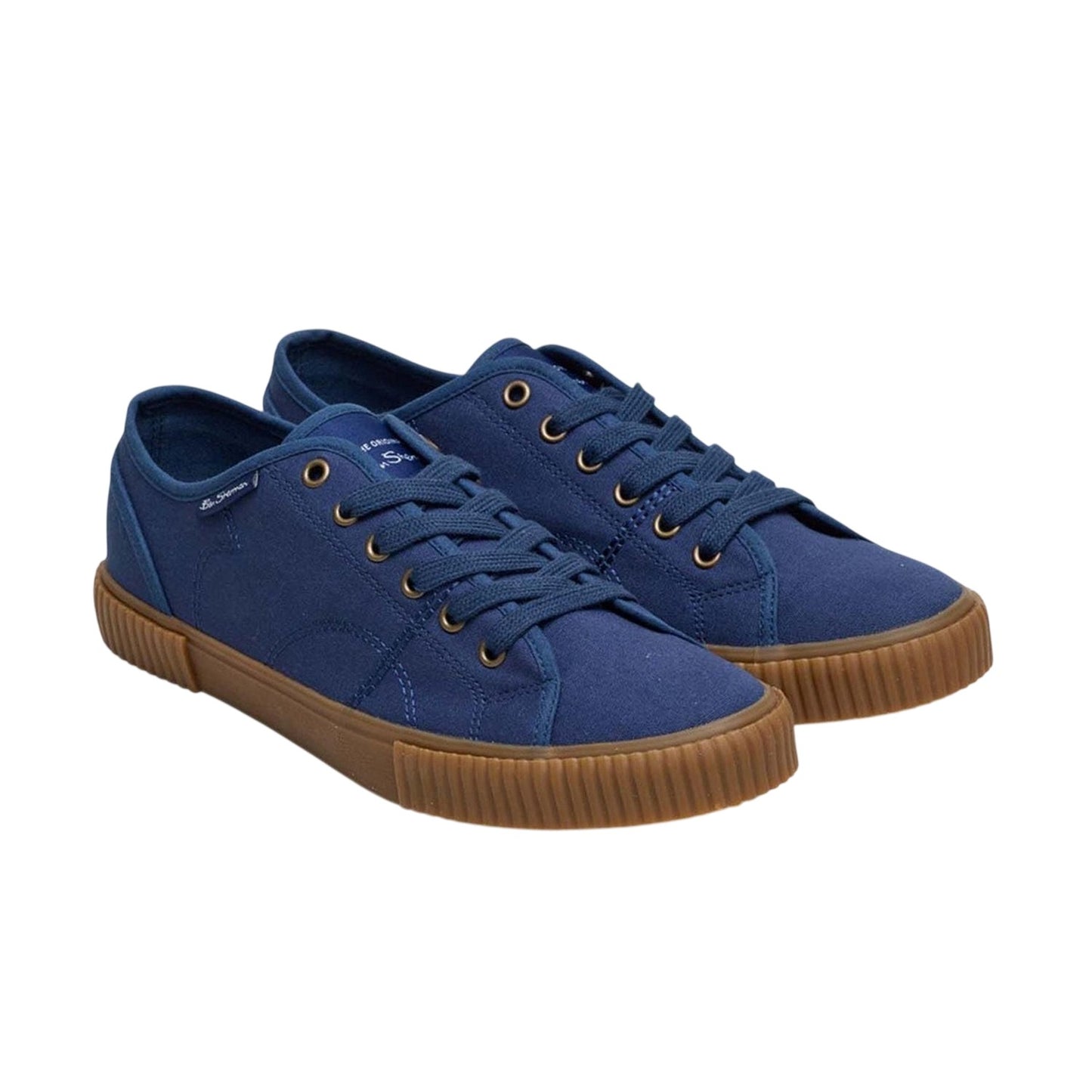 Navy - Lifestyle - Ben Sherman Mens Canvas Trainers