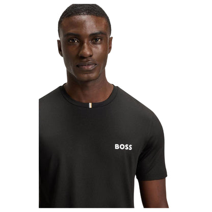 Black - Side - Boss Mens Control Slim T-Shirt