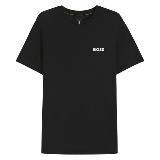 Black - Front - Boss Mens Control Slim T-Shirt