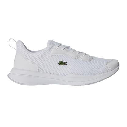 White - Side - Lacoste Mens Neo Runbase Leather Trainers