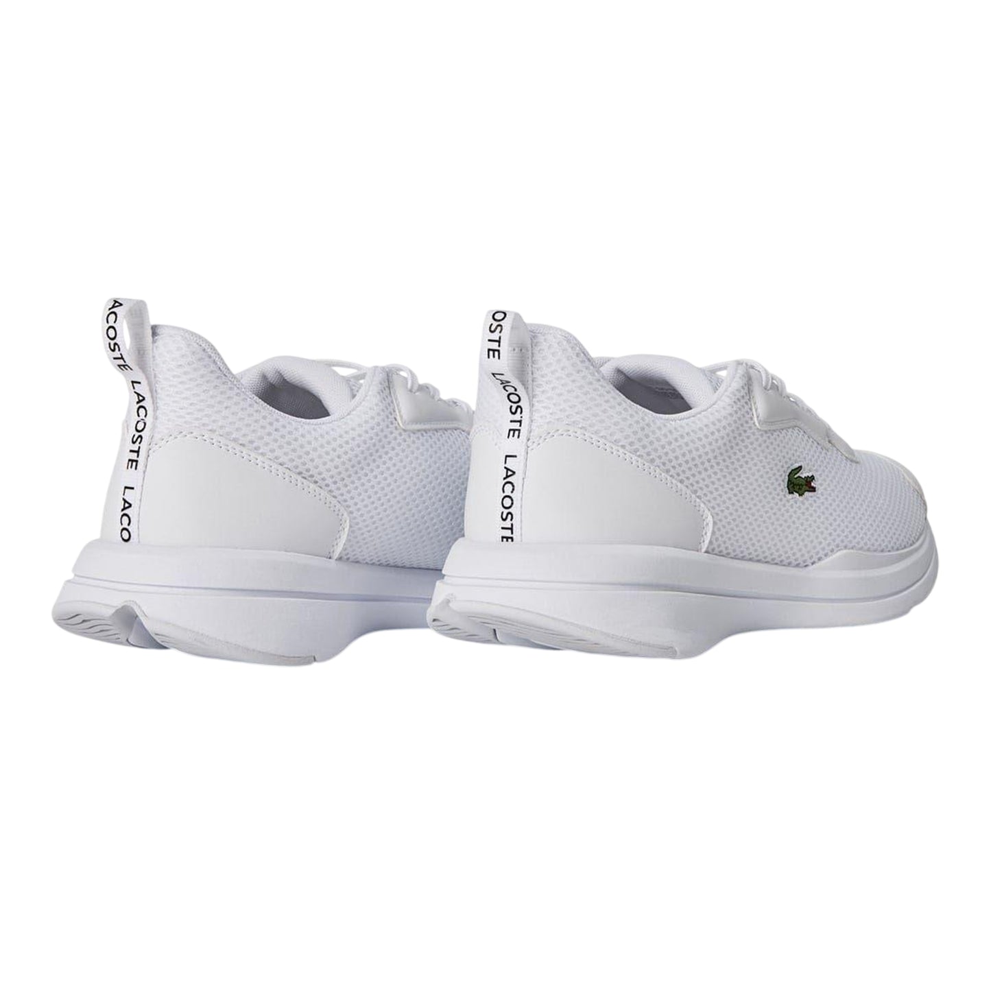 White - Back - Lacoste Mens Neo Runbase Leather Trainers