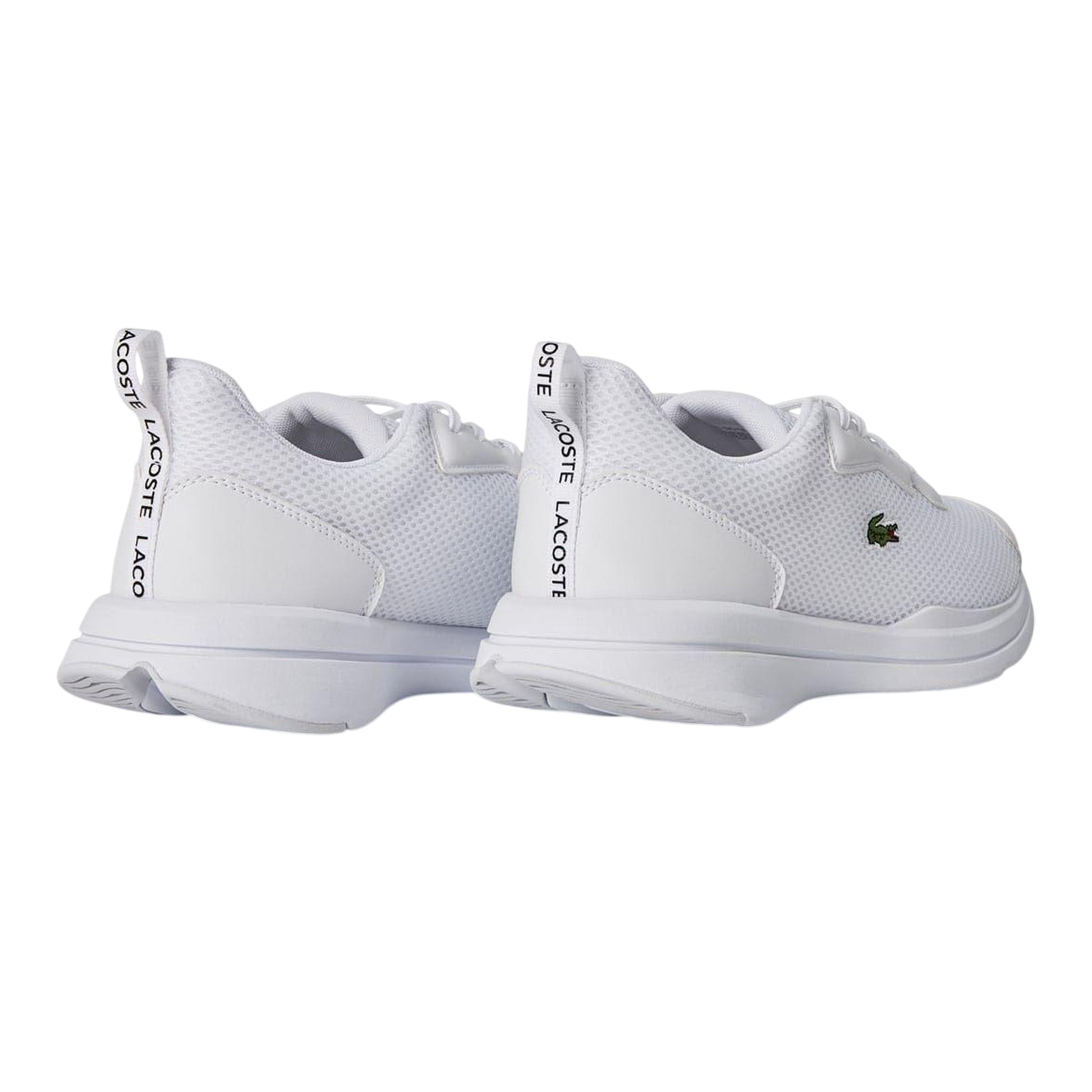 White - Back - Lacoste Mens Neo Runbase Leather Trainers