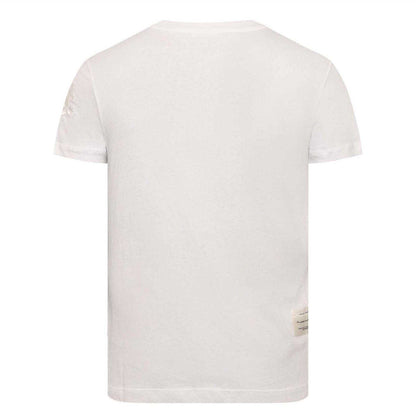 White - Back - Replay Womens-Ladies Label Cotton T-Shirt