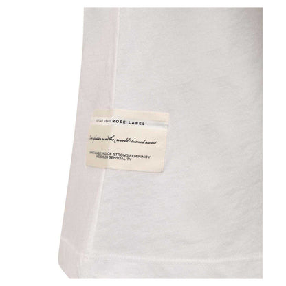White - Lifestyle - Replay Womens-Ladies Label Cotton T-Shirt