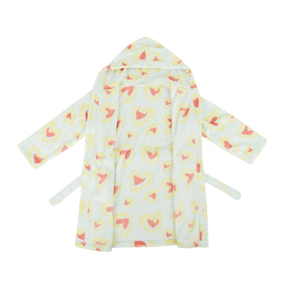 Blue - Side - Star Girls Heart Dressing Gown
