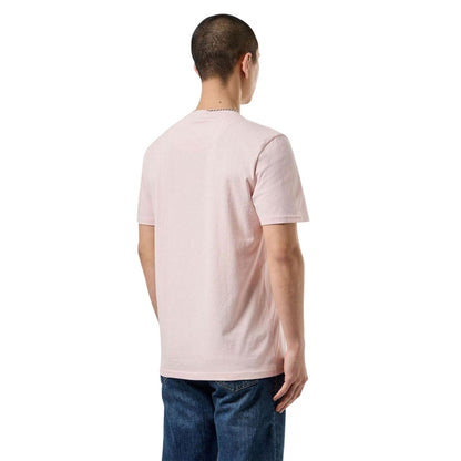 Dusky Pink - Back - Weekend Offender Mens Beach Badge T-Shirt