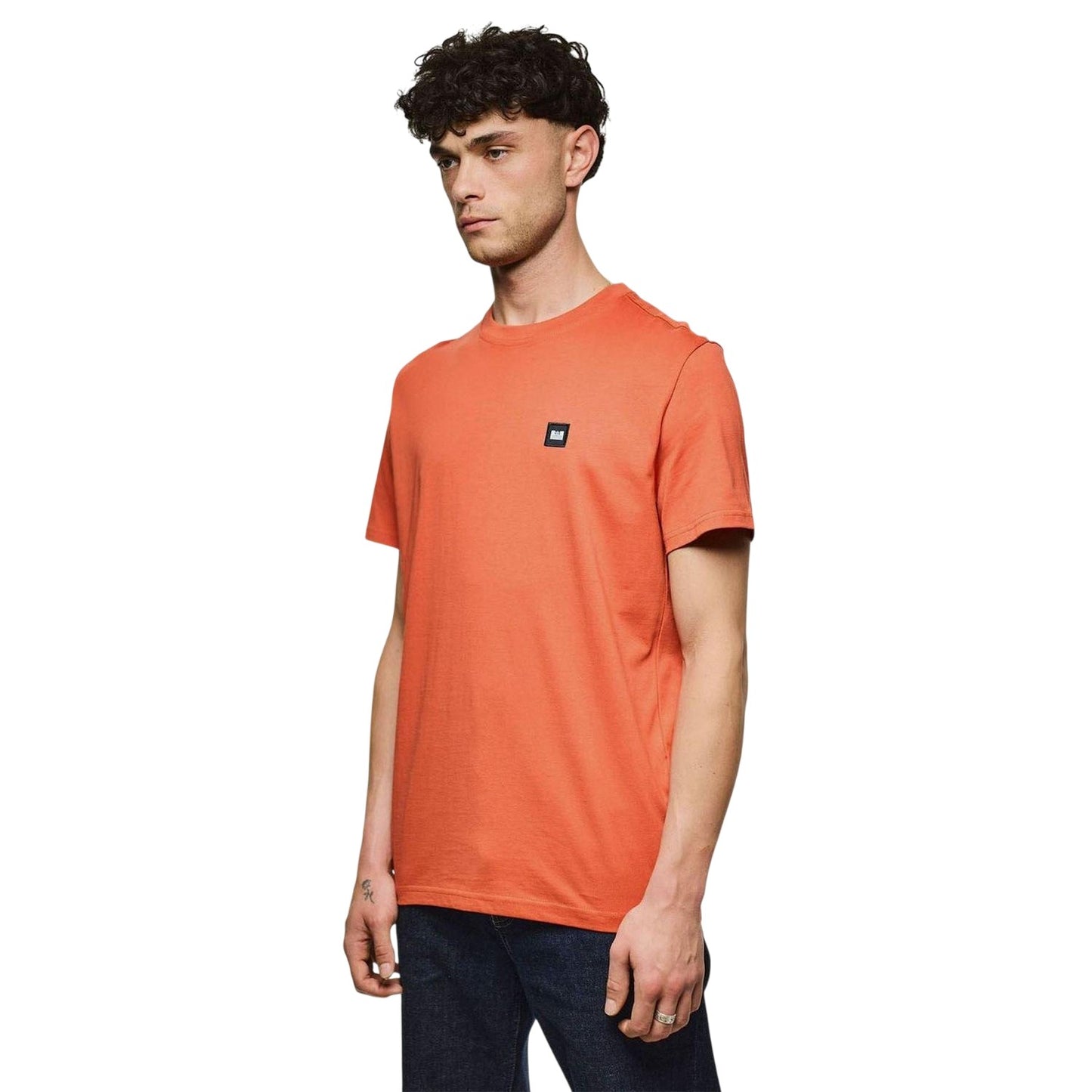 Orange - Side - Weekend Offender Mens Beach Badge T-Shirt