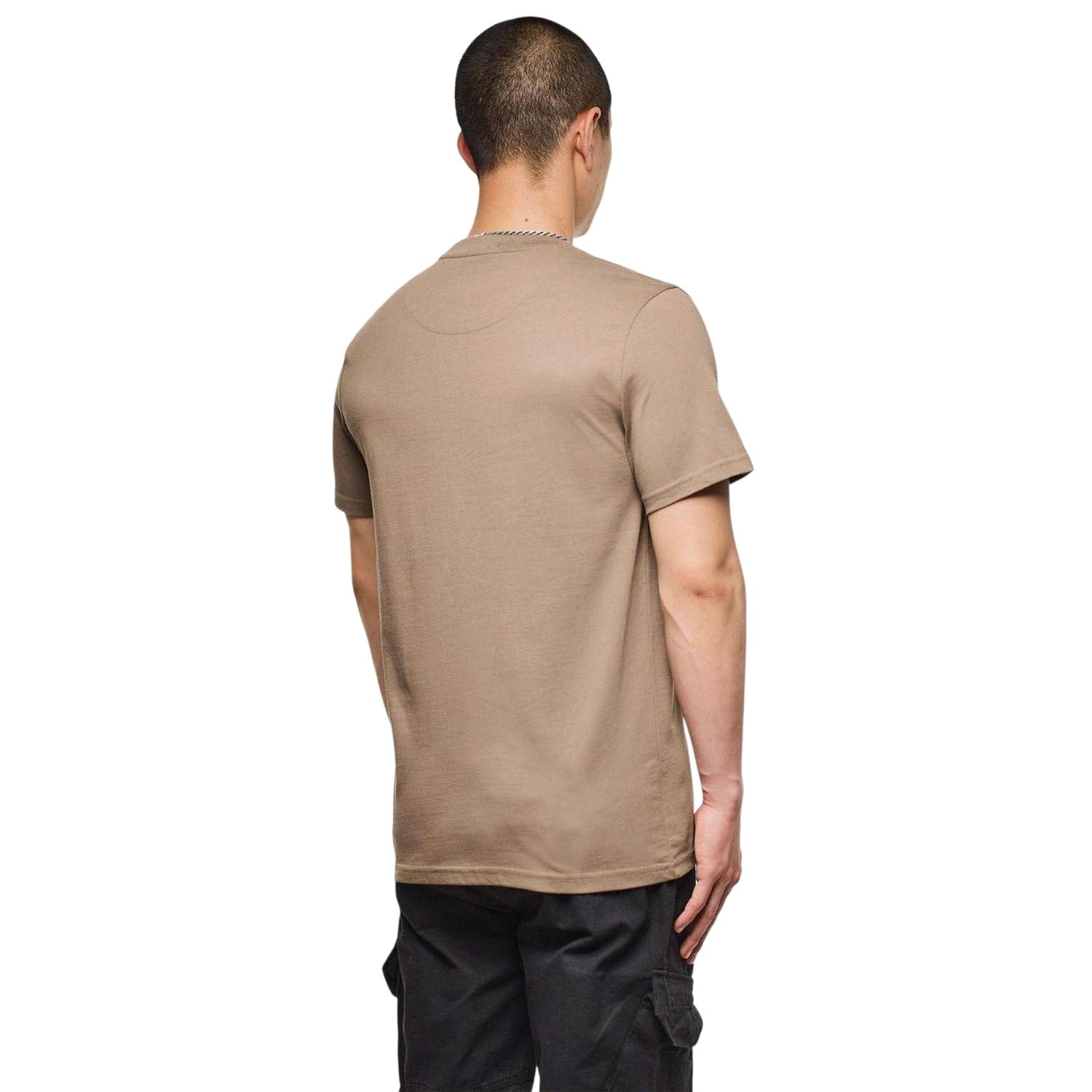 Sand - Back - Weekend Offender Mens Beach Badge T-Shirt