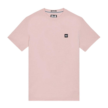 Dusky Pink - Front - Weekend Offender Mens Beach Badge T-Shirt