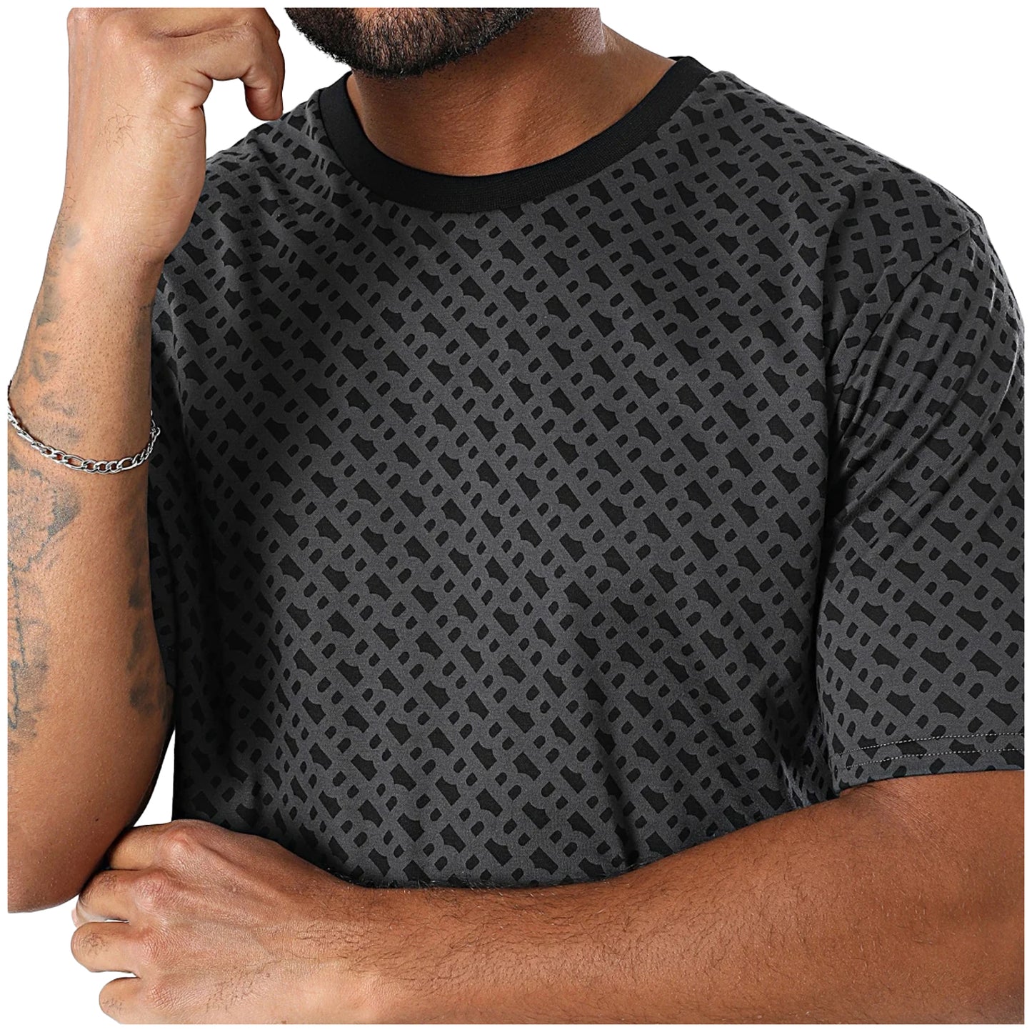 Black - Side - Boss Mens Regular T-Shirt