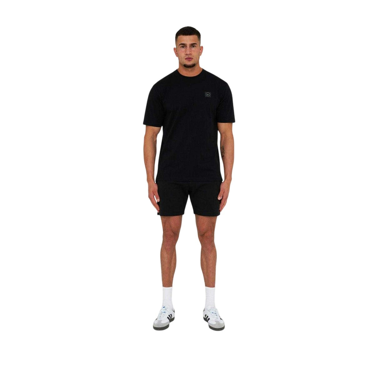 Black - Lifestyle - Marshall Artist Mens Siren Chest Logo Regular T-Shirt