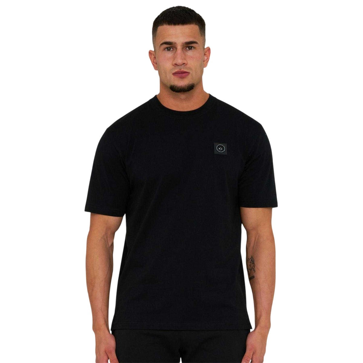 Black - Front - Marshall Artist Mens Siren Chest Logo Regular T-Shirt