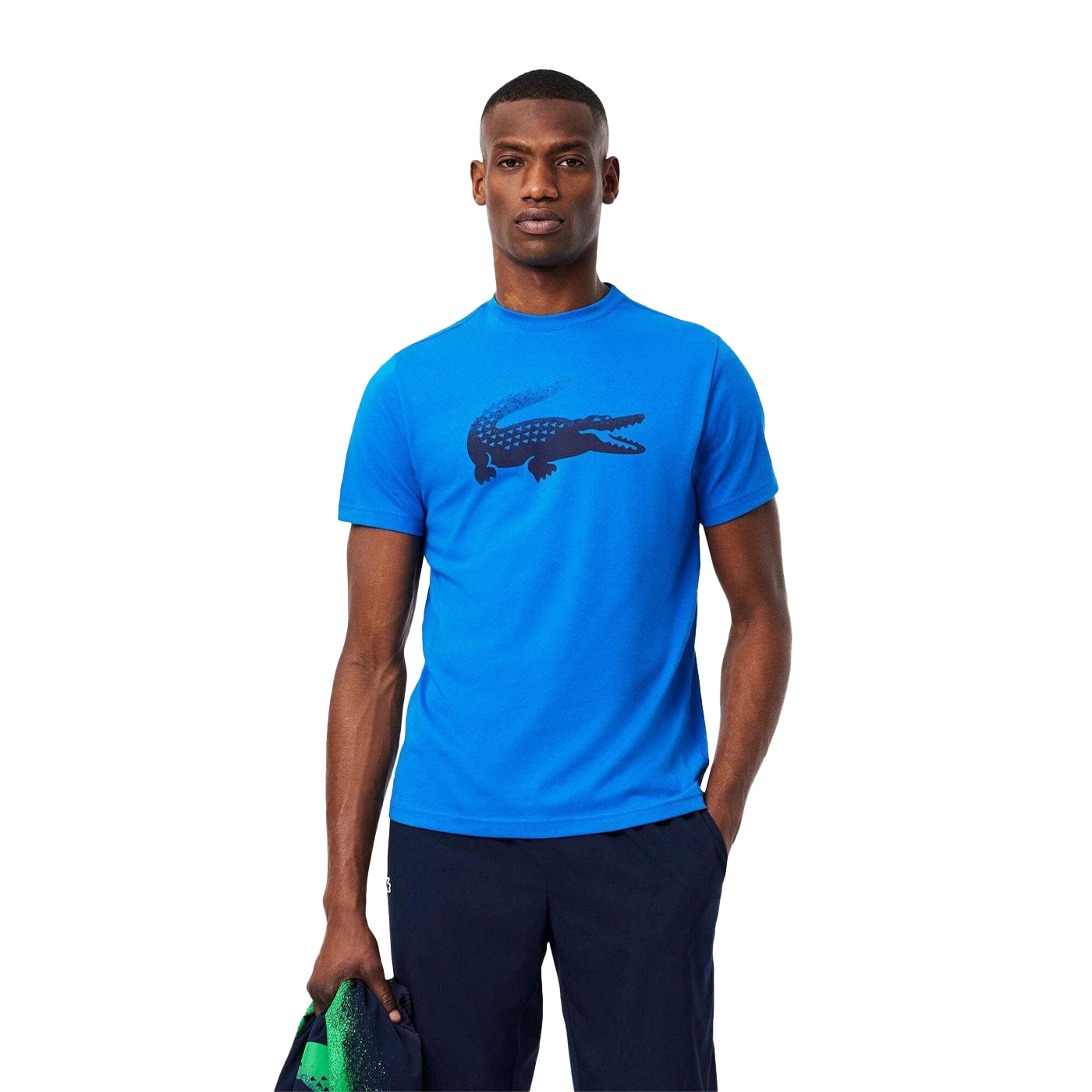 Blue - Back - Lacoste Mens Daniil Medvedev T-Shirt