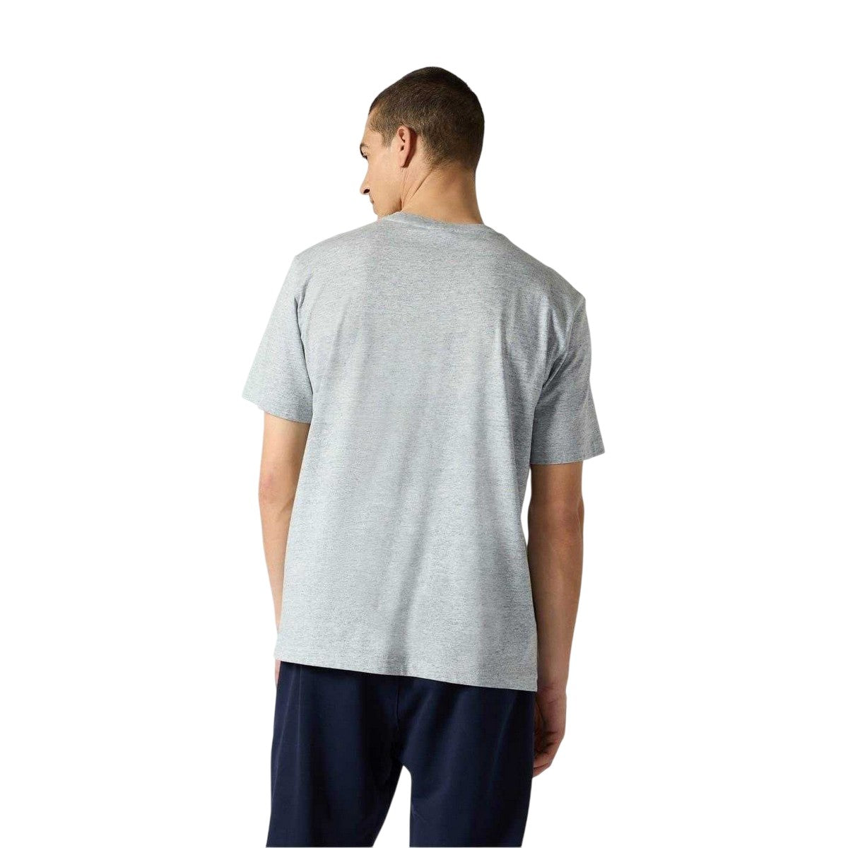 Grey - Back - Champion Mens Icons Combed Cotton Standard T-Shirt