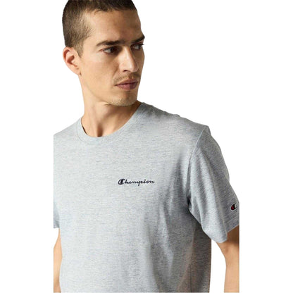 Grey - Side - Champion Mens Icons Combed Cotton Standard T-Shirt