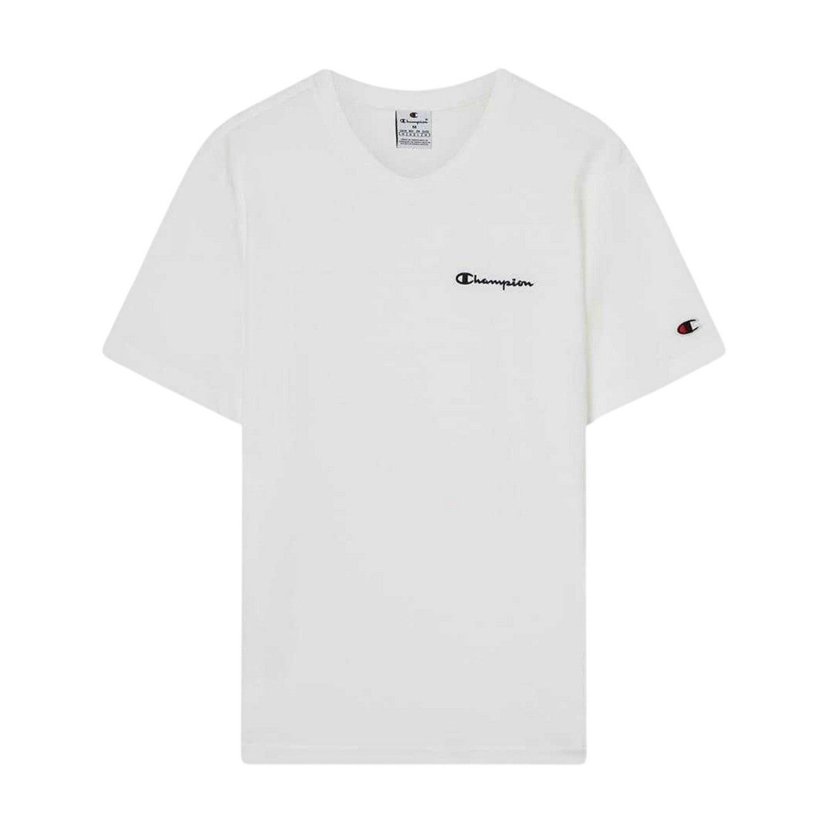 White - Front - Champion Mens Icons Combed Cotton Standard T-Shirt