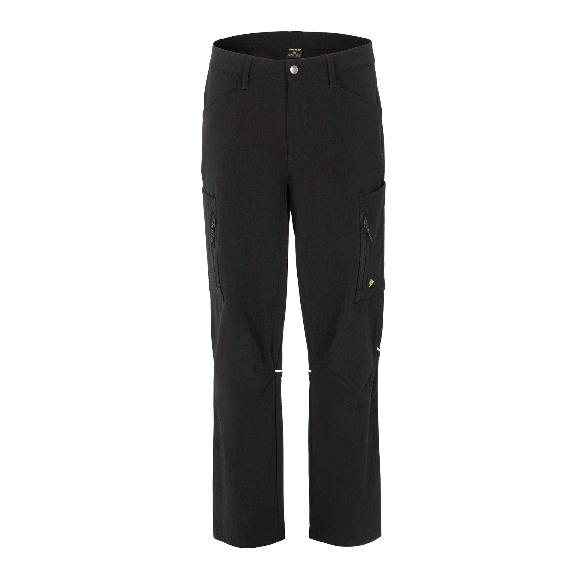 Black - Front - Dunlop Mens Stretch Work Trousers
