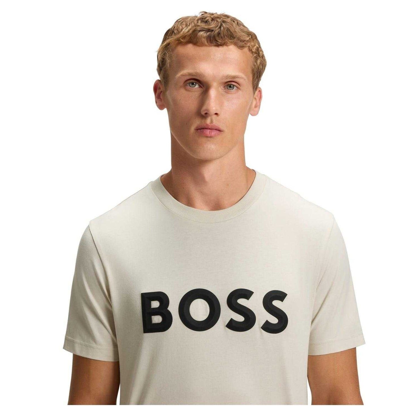 White - Side - Boss Mens Iconic T-Shirt
