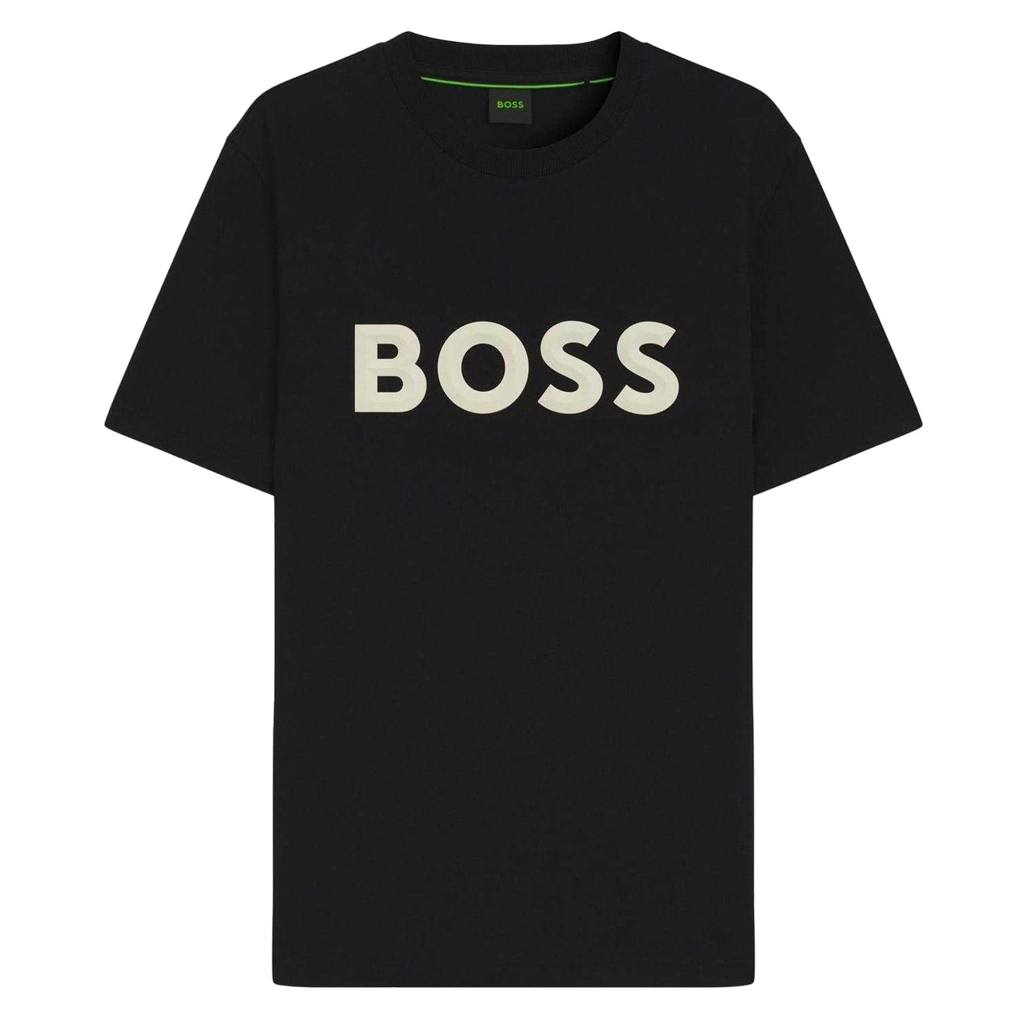 Black - Front - Boss Mens Iconic T-Shirt