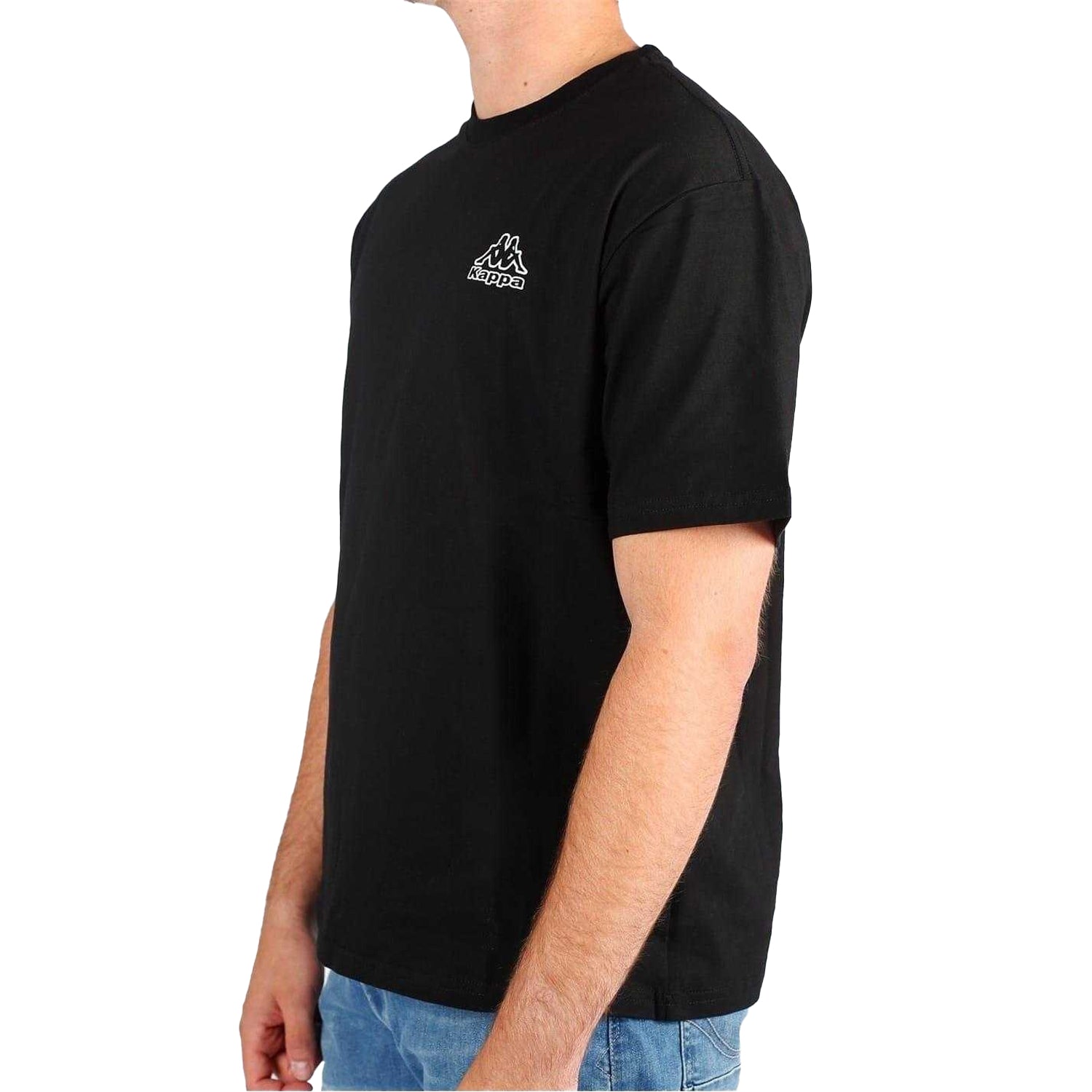 Black - Lifestyle - Kappa Mens Cotton T-Shirt