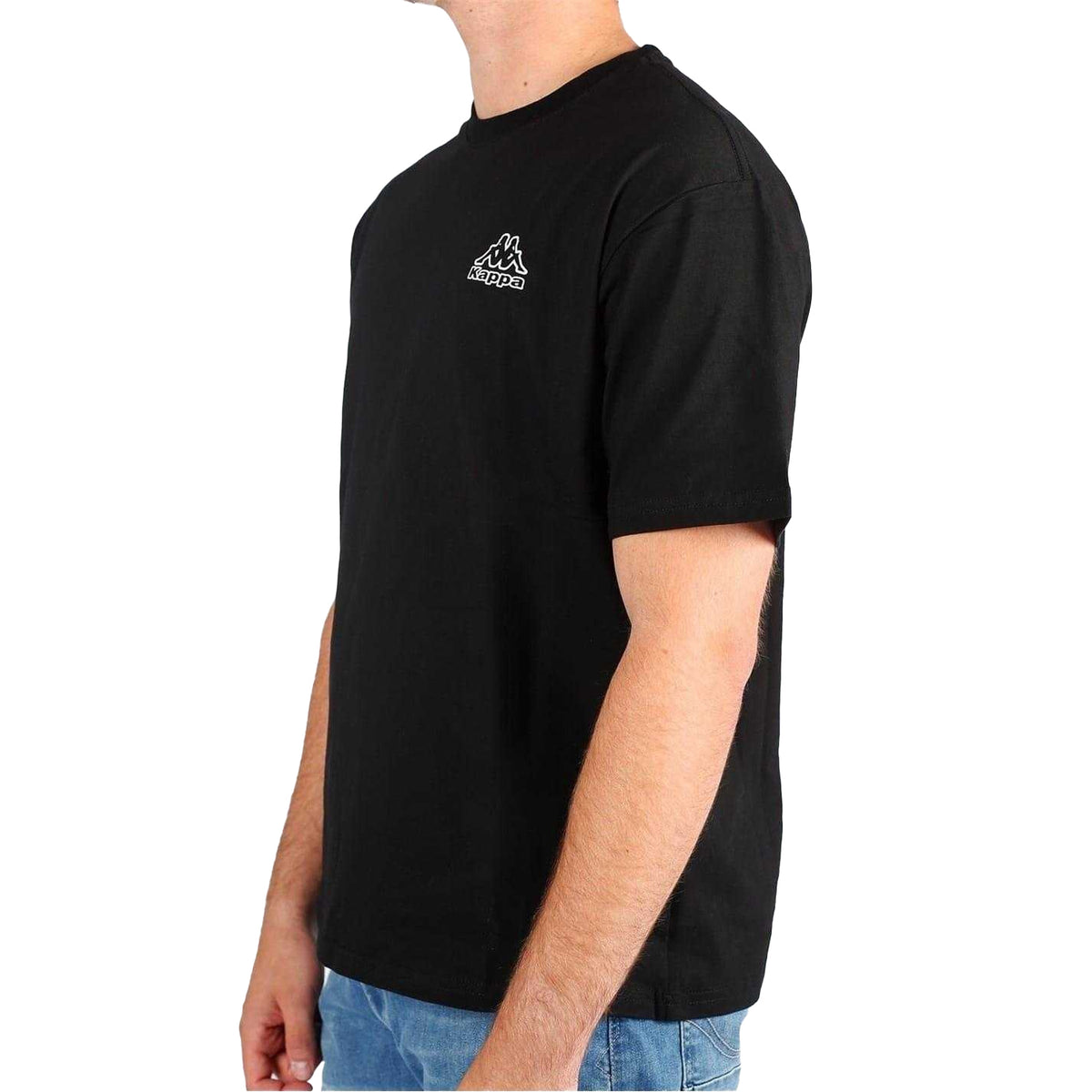 Black - Lifestyle - Kappa Mens Cotton T-Shirt