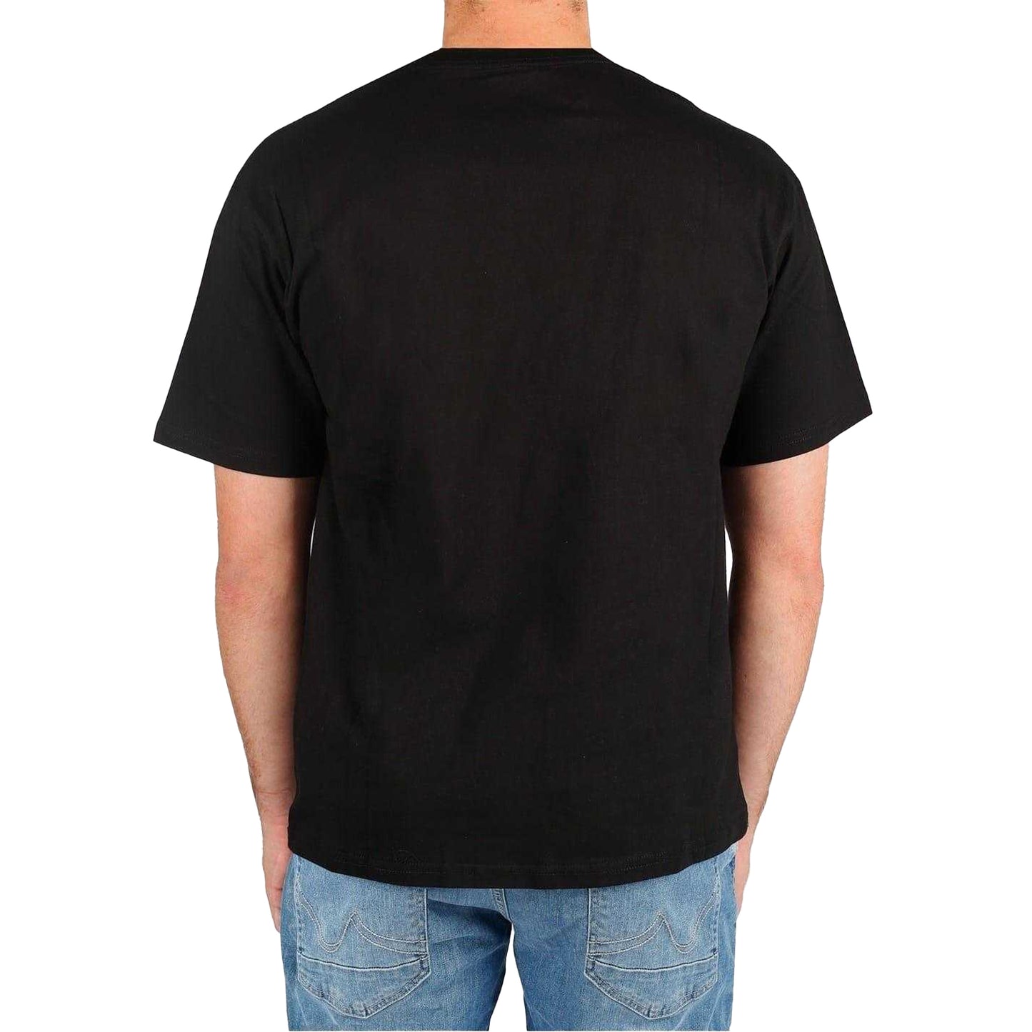 Black - Pack Shot - Kappa Mens Cotton T-Shirt