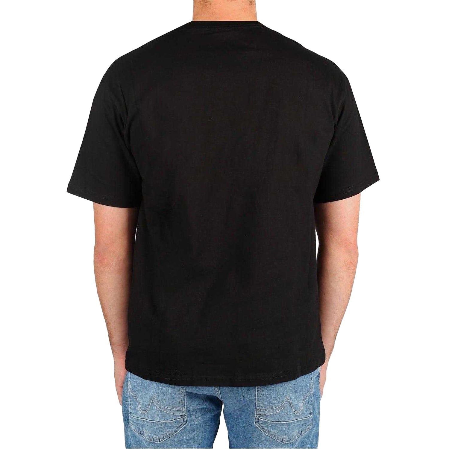 Black - Pack Shot - Kappa Mens Cotton T-Shirt