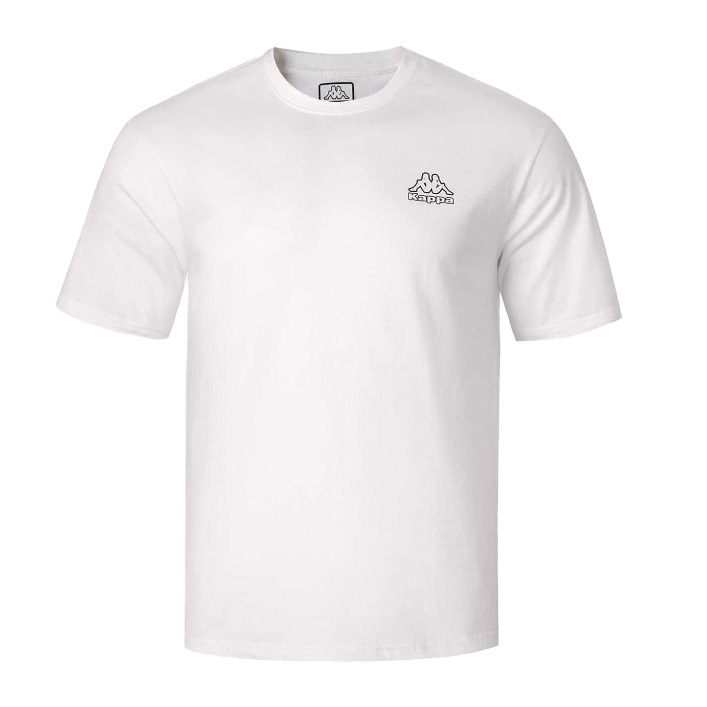 White - Front - Kappa Mens Cotton T-Shirt