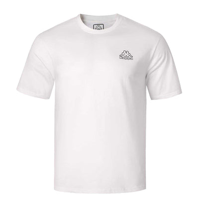 White - Front - Kappa Mens Cotton T-Shirt