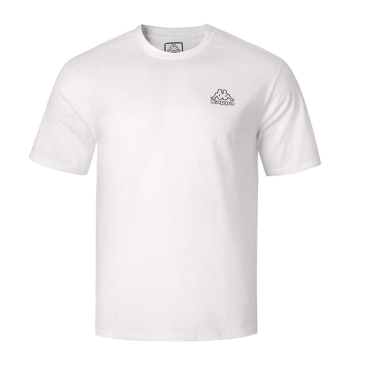 White - Front - Kappa Mens Cotton T-Shirt