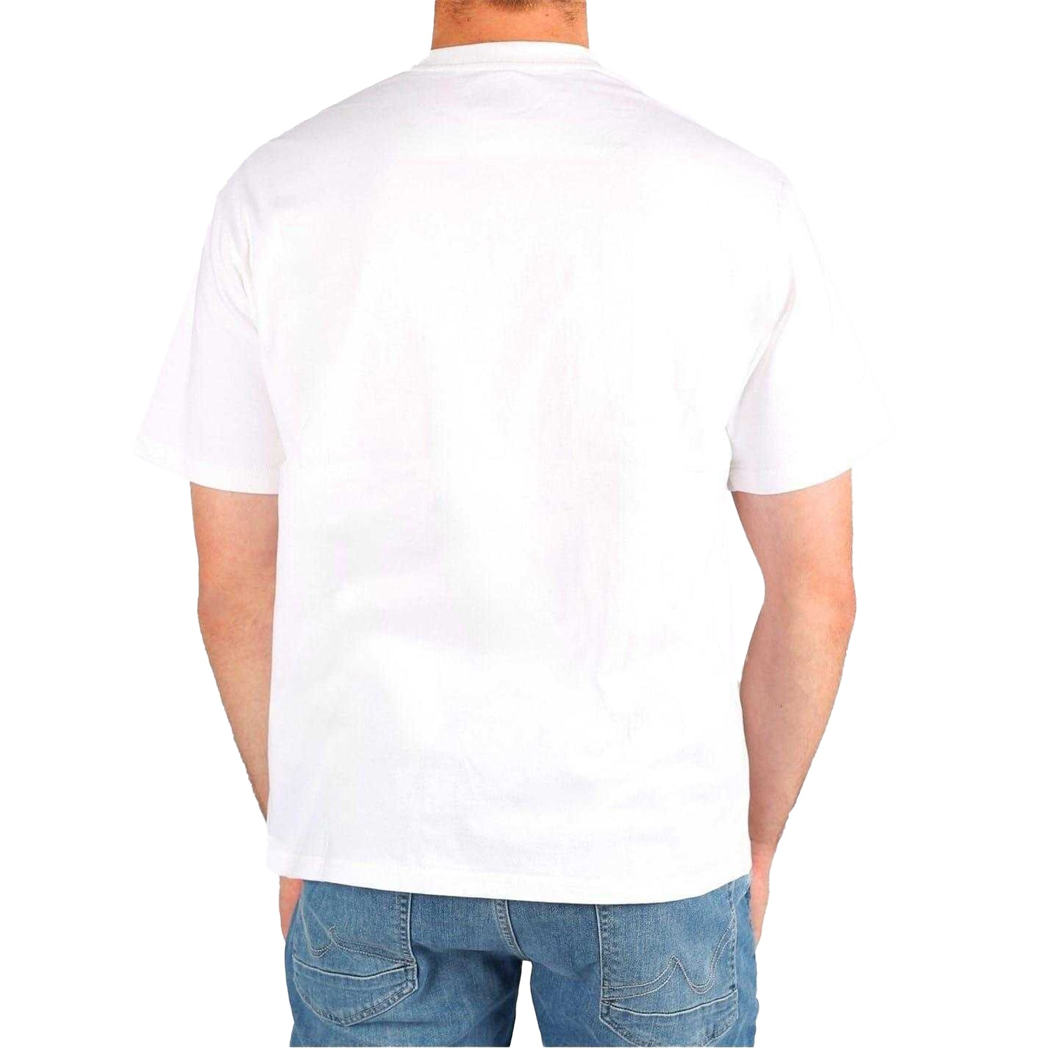 White - Pack Shot - Kappa Mens Cotton T-Shirt