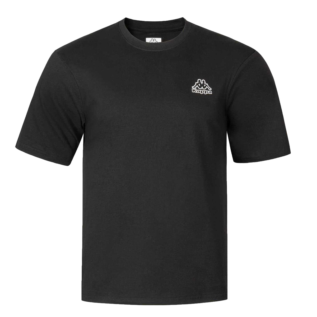 Black - Front - Kappa Mens Cotton T-Shirt