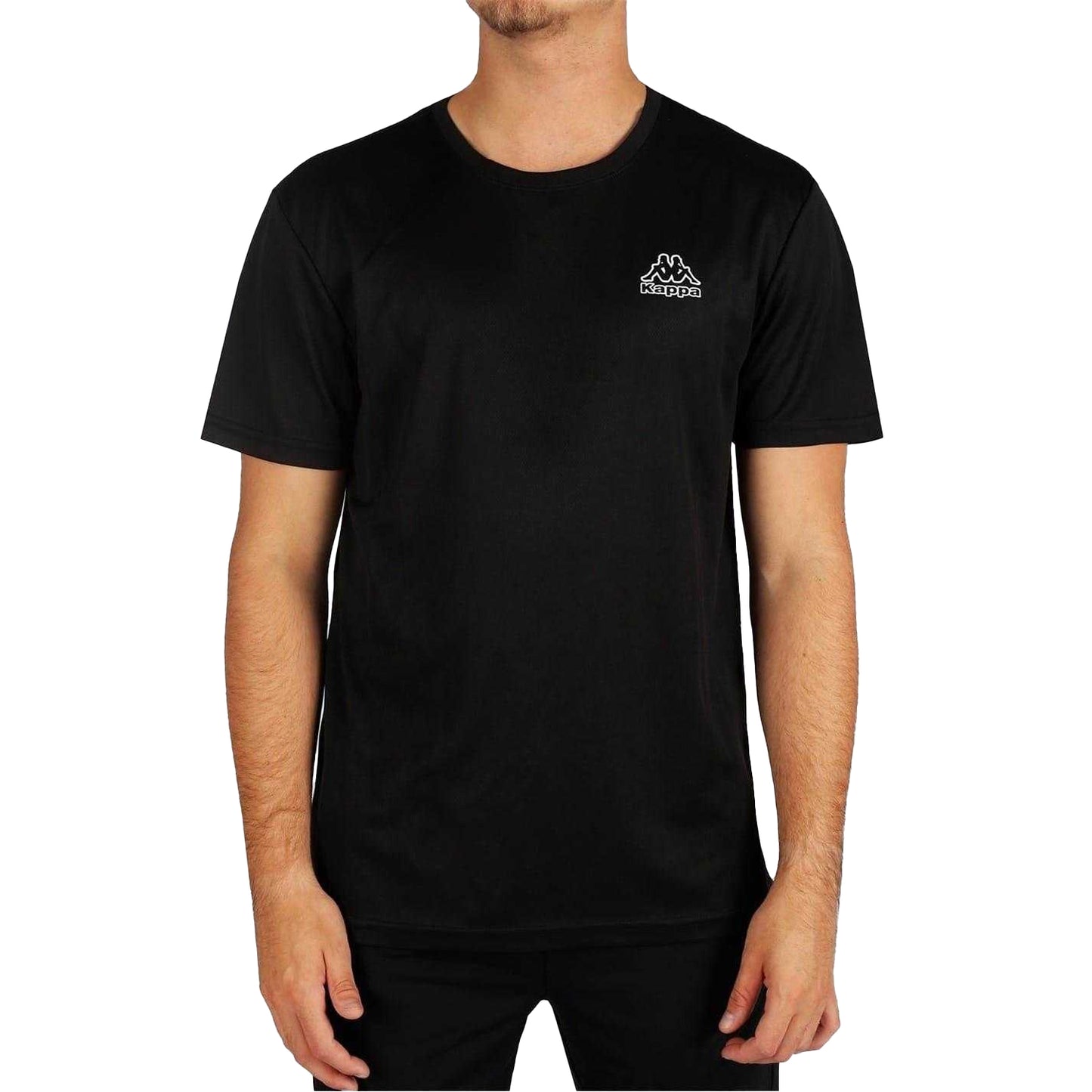 Black - Lifestyle - Kappa Mens Regular T-Shirt