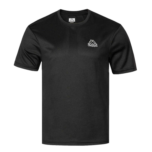 Black - Front - Kappa Mens Regular T-Shirt