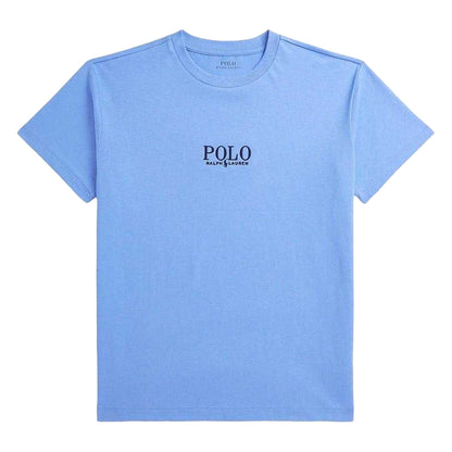 Harbour Blue - Front - Ralph Lauren Childrens-Kids Cotton T-Shirt