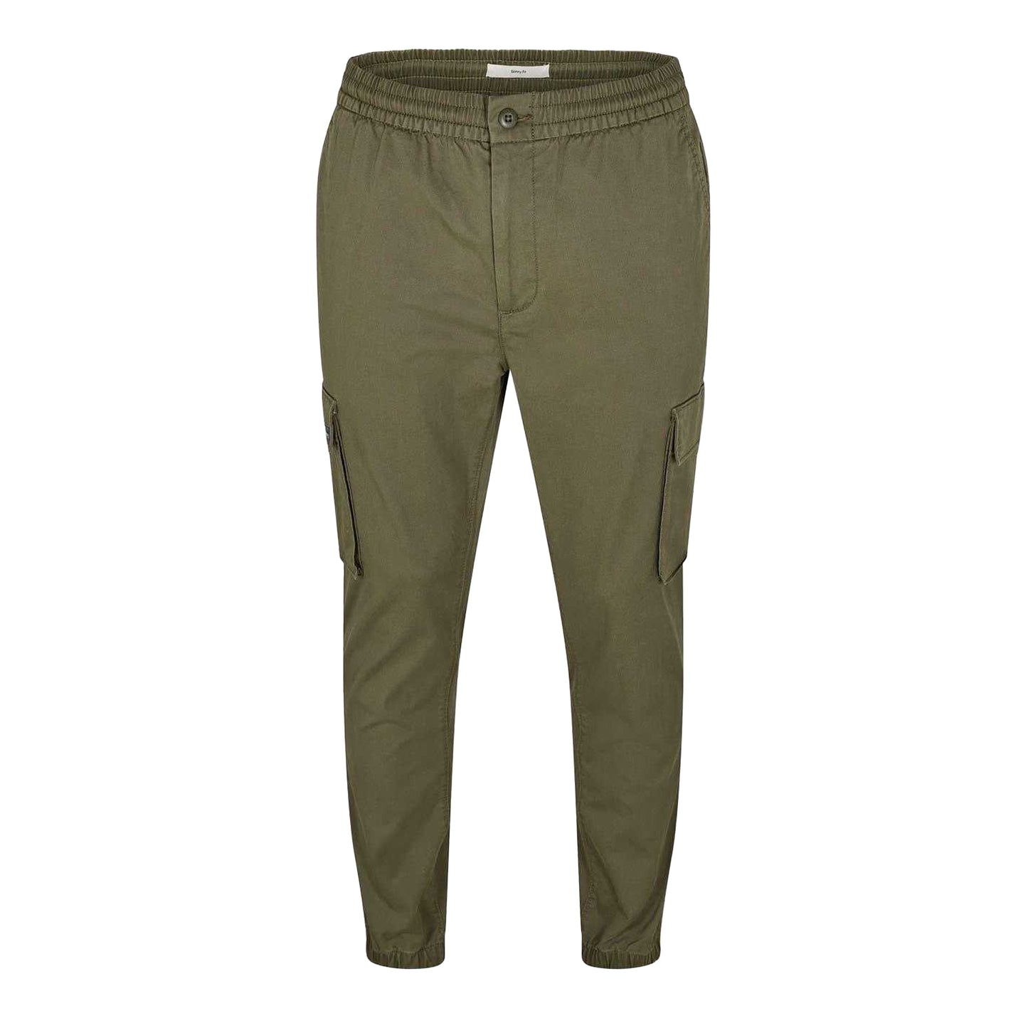 Fatigue Green - Front - Calvin Klein Mens Cargo Trousers