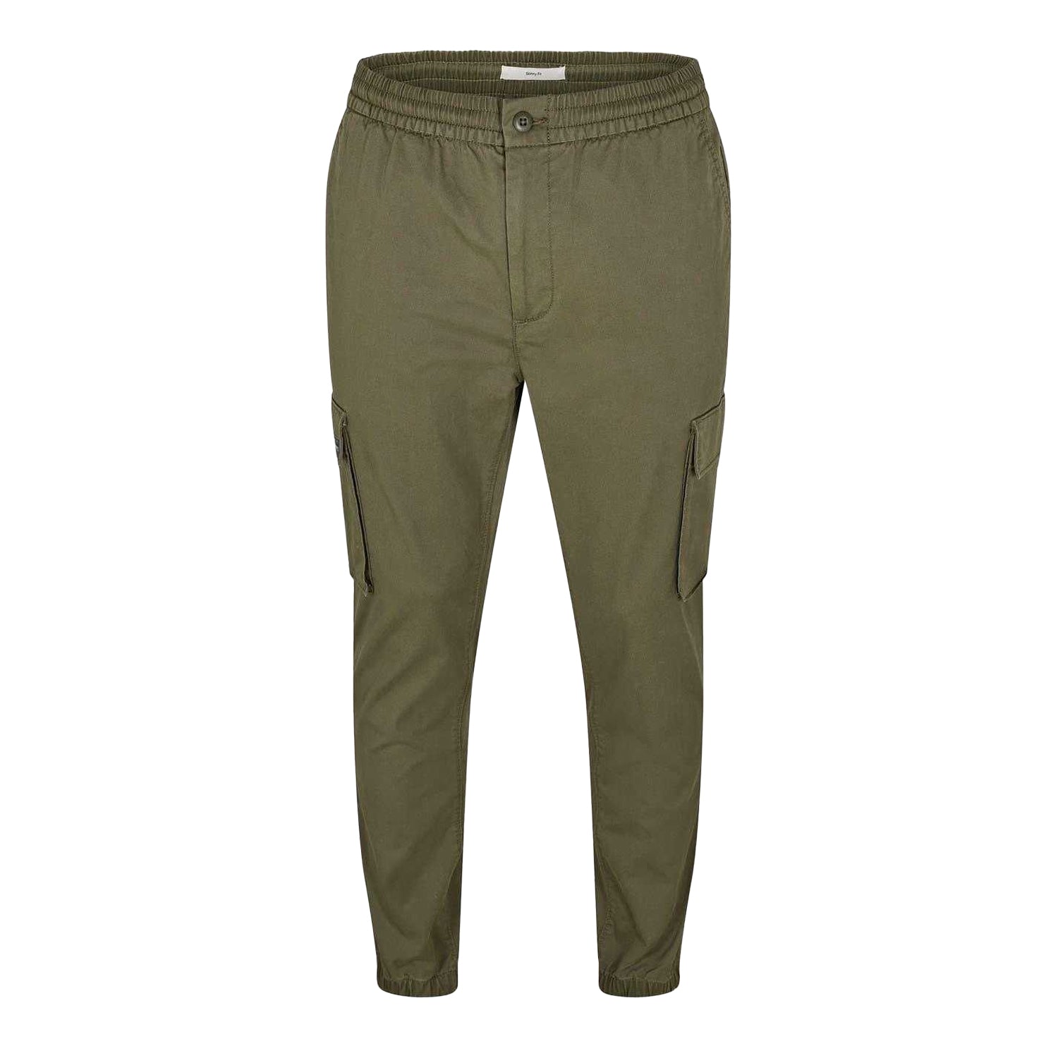 Fatigue Green - Front - Calvin Klein Mens Cargo Trousers