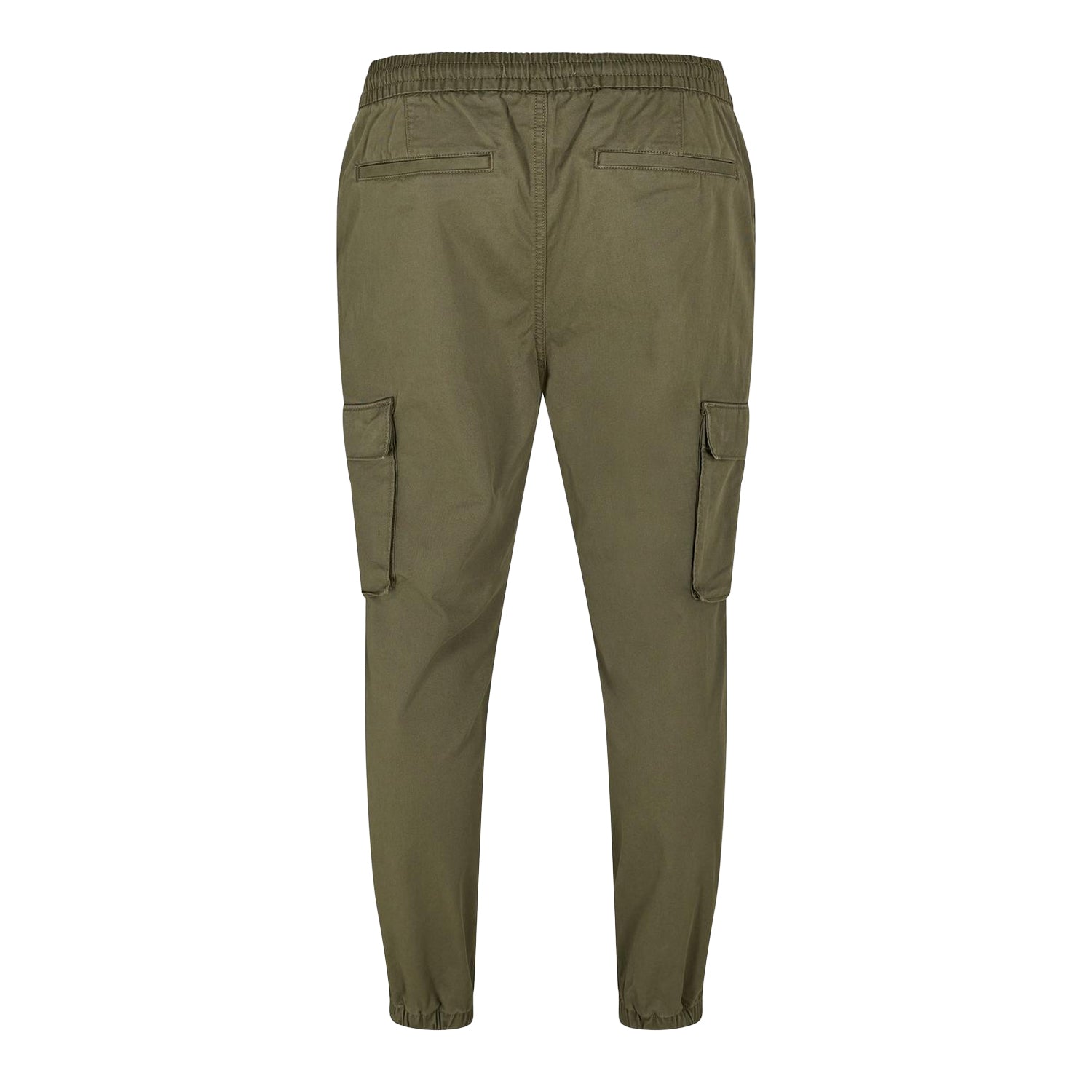 Fatigue Green - Back - Calvin Klein Mens Cargo Trousers
