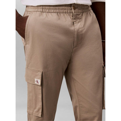 Vintage Khaki - Side - Calvin Klein Mens Cargo Trousers