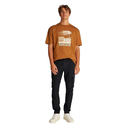 Black - Lifestyle - Calvin Klein Mens Cargo Trousers