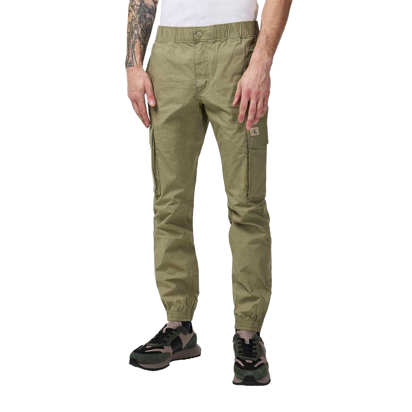 Dust - Side - Calvin Klein Mens Cargo Trousers
